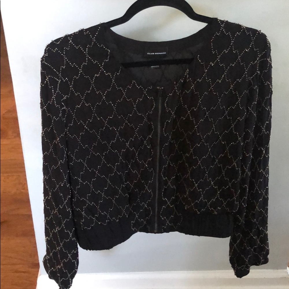 Club Monaco Beaded Jacket